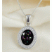 Ashes in Glass Cubic zirconia Necklace