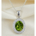 Ashes in Glass Cubic zirconia Necklace