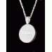 Pet Memorial Ashes Silver Round Necklace