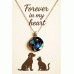 Pet Memorial Ashes Silver Round Necklace