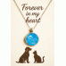 Pet Memorial Ashes Silver Round Necklace
