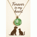 Pet Memorial Ashes Silver Round Necklace
