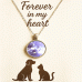 Pet Memorial Ashes Glass Round Necklace