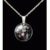 Ashes Round Necklace Resin