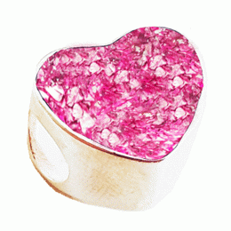 Ash Heart Bead Resin Ash Heart Bead Resin
