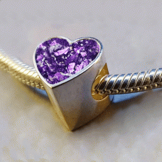 Ash Heart Bead Resin