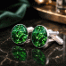 Round Resin Ash Cufflinks
