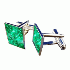 Ash Square Cufflinks Resin