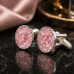 Round Resin Ash Cufflinks
