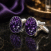 Round Resin Ash Cufflinks