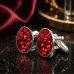 Round Resin Ash Cufflinks