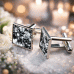 Square Resin Cufflinks Ash