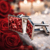 Square Resin Cufflinks Ash