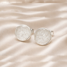 Ashes Earrings Round  Resin
