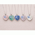 Forget Me Not Heart Necklace Resin Forget Me Not Heart Necklace Resin