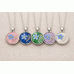 Forget Me Not Ashes Round Necklace Resin Forget Me Not Ashes Round Necklace Resin