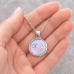 Forget Me Not Ashes Round Necklace Resin Forget Me Not Ashes Round Necklace Resin