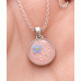 Forget Me Not Ashes Round Necklace Resin Forget Me Not Ashes Round Necklace Resin