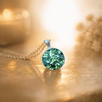 Ashes Round Necklace Resin Ashes Round Necklace Resin