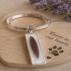 Pet Fur Memorial Keyring
