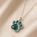 Pet Ashes Pawprint Necklace