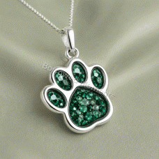 Pet Ashes Pawprint Necklace
