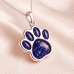 Pet Ashes Pawprint Necklace