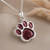 Pet Ashes Pawprint Necklace