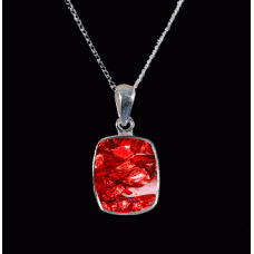 Ashes Rectangle Necklace Resin