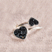 Ashes Double Heart Resin Ring
