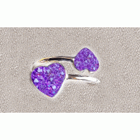 Ashes Double Heart Resin Ring Ashes Double Heart Resin Ring