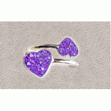 Ashes Double Heart Resin Ring Ashes Double Heart Resin Ring