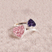 Ashes Double Heart Resin Ring