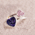 Ashes Double Heart Resin Ring