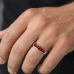 Mens Ash Half Channel Ring