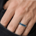 Mens Ash Half Channel Ring