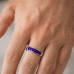 Mens Ash Half Channel Ring