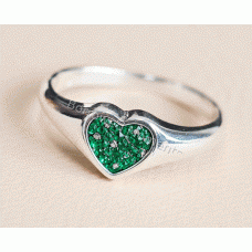 Ash Heart Signet Ring