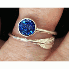 Ashes Feather Resin Ring