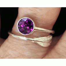 Ashes Feather Resin Ring