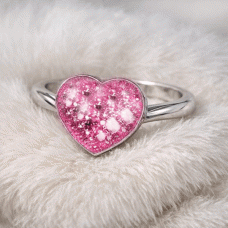 Ashes Heart Resin Ring