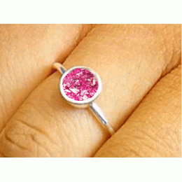 Ashes Round Resin Ring Ashes Round Resin Ring