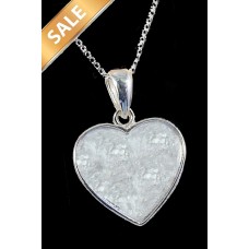 Cremation Ashes Heart Resin Necklace