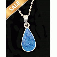 Cremation Ashes Teardrop Resin Necklace