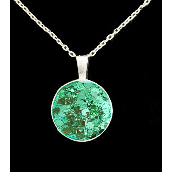 Ashes Round Necklace Resin