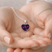 Ashes Heart Necklace Resin Ashes Heart Necklace Resin