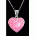 Cremation Ashes Heart Resin Necklace