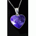 Cremation Ashes Heart Resin Necklace