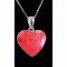 Cremation Ashes Heart Resin Necklace
