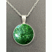 Cremation Ashes Round Resin Necklace
